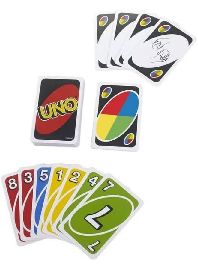 Classic Colour & Number Matching Card Game - 112 Cards - Customizable & Erasable Wild - Special Action Cards Included - Gift for Adults - Image 3