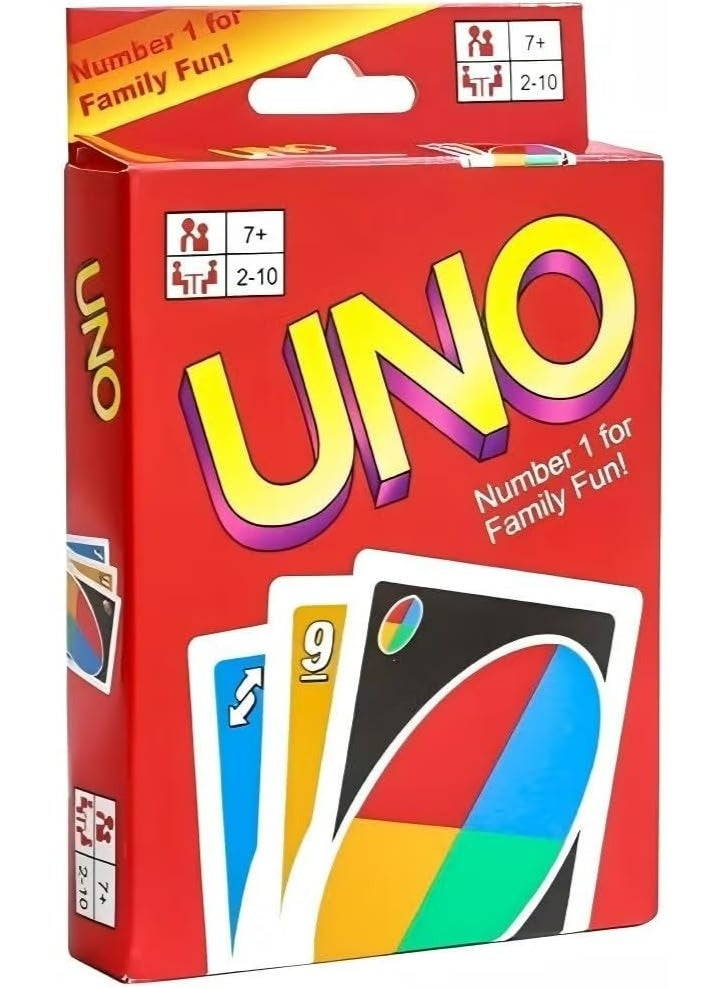Classic Colour & Number Matching Card Game - 112 Cards - Customizable & Erasable Wild - Special Action Cards Included - Gift for Adults - Image 1