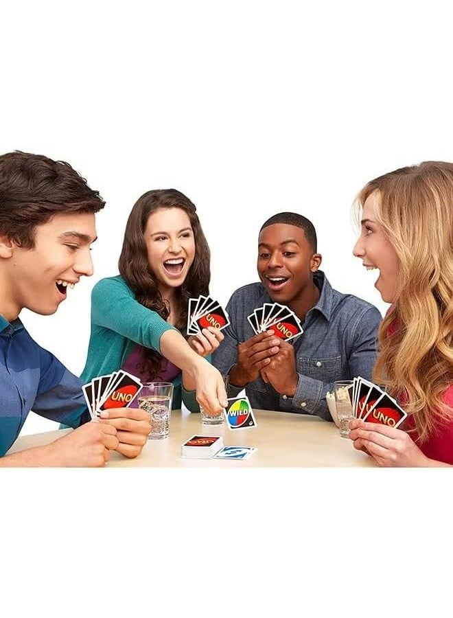 Classic Colour & Number Matching Card Game - 112 Cards - Customizable & Erasable Wild - Special Action Cards Included - Gift for Adults - Image 2