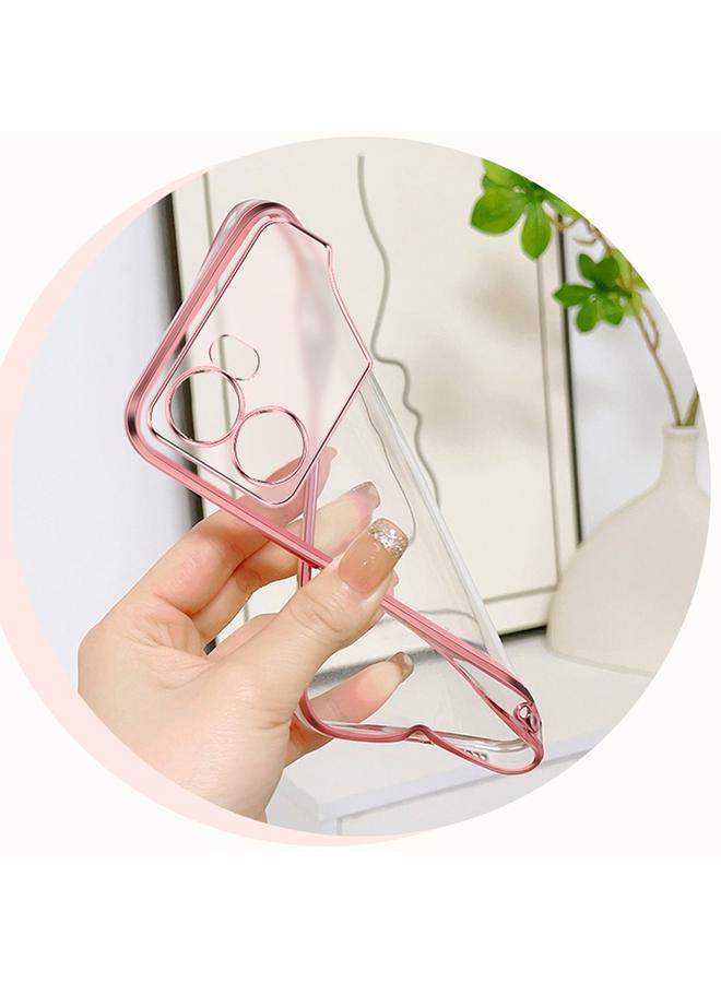 اس-توب جراب لهاتف OPPO K10، جراب هاتف TPU بحامل على شكل فراشة بلون متدرج لامع - Image 5