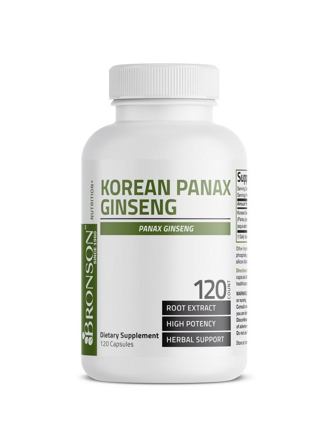 Bronson Korean Panax Ginseng Supports Energy, Endurance & Vitality + Memory and Mental Performance, 120 Capsules - Image 3