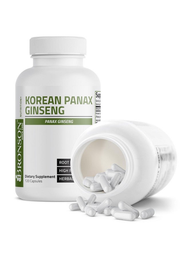 Bronson Korean Panax Ginseng Supports Energy, Endurance & Vitality + Memory and Mental Performance, 120 Capsules - Image 4