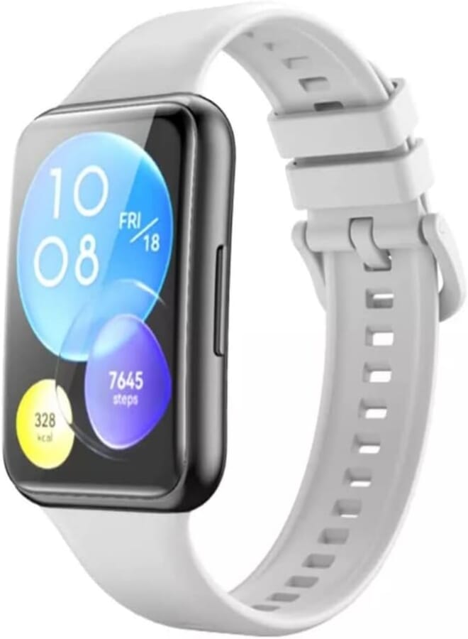 Dado Silicone Replacement band Compatible with Huawei Fit 2 Watch, Solid color watch strap