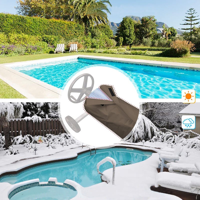 Factory Pool Roll Blanket Cover Garden Courtyard Pool Waterproof Cover Outdoor Pool Roll Cover - Image 4