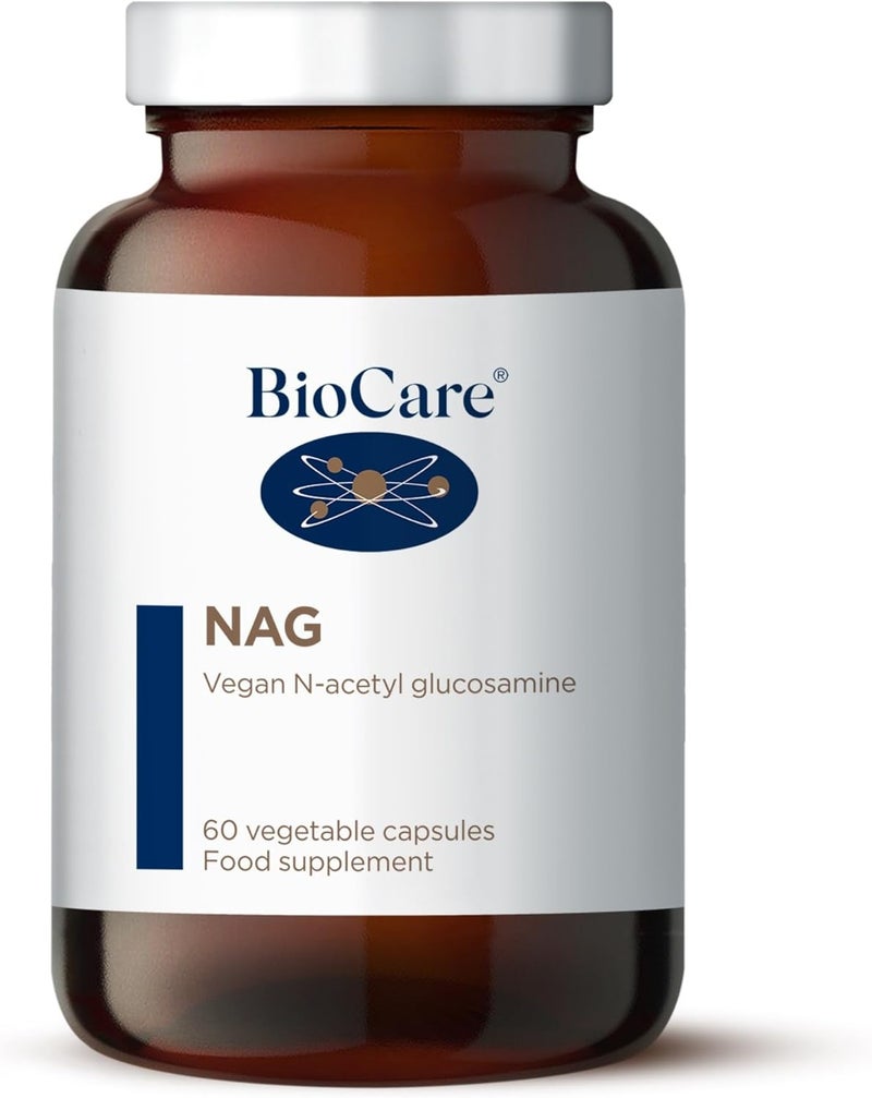 BioCare NAG NAcetyl Glucosamine 1000mg NAG per Daily Dose 60 Capsules - Image 1