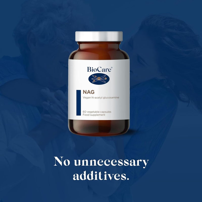 BioCare NAG NAcetyl Glucosamine 1000mg NAG per Daily Dose 60 Capsules - Image 3