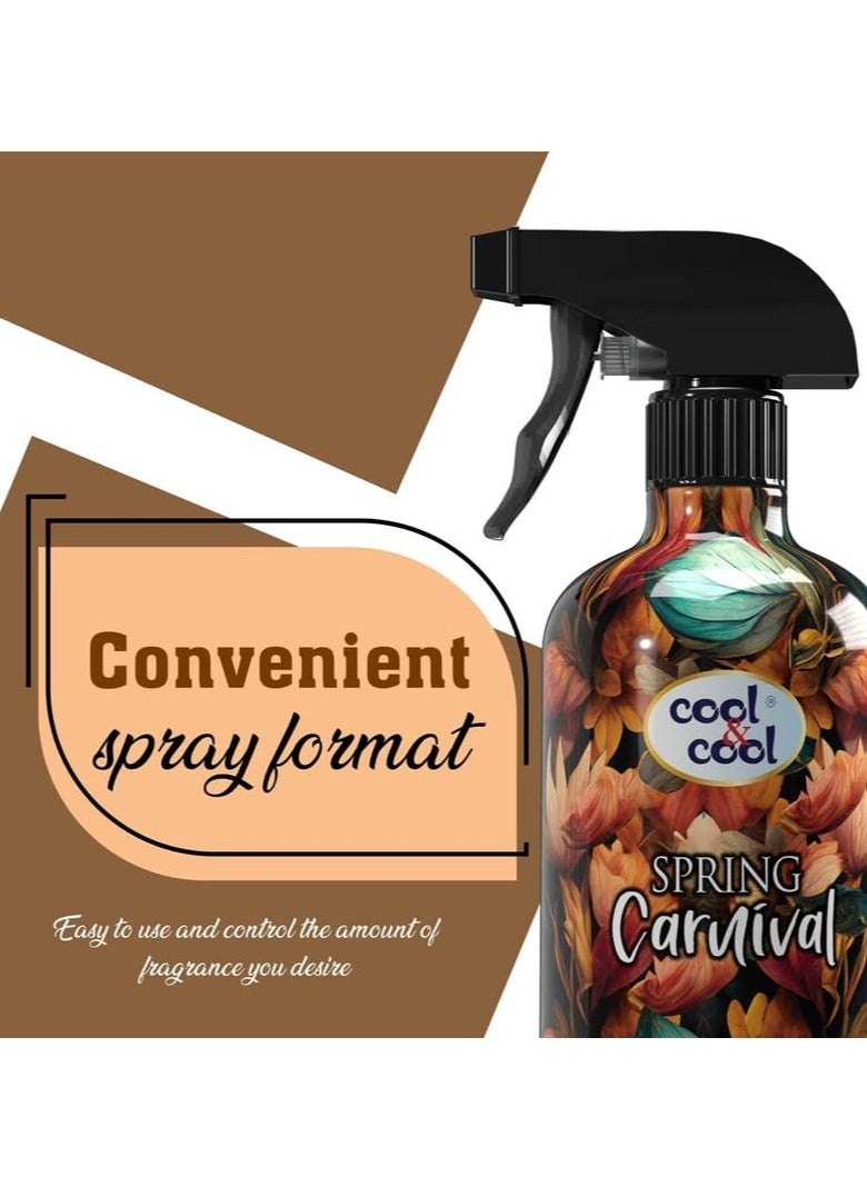 Cool & Cool Spring Carnival Air Freshener Long Lasting Fragrance 500ml  - Image 4