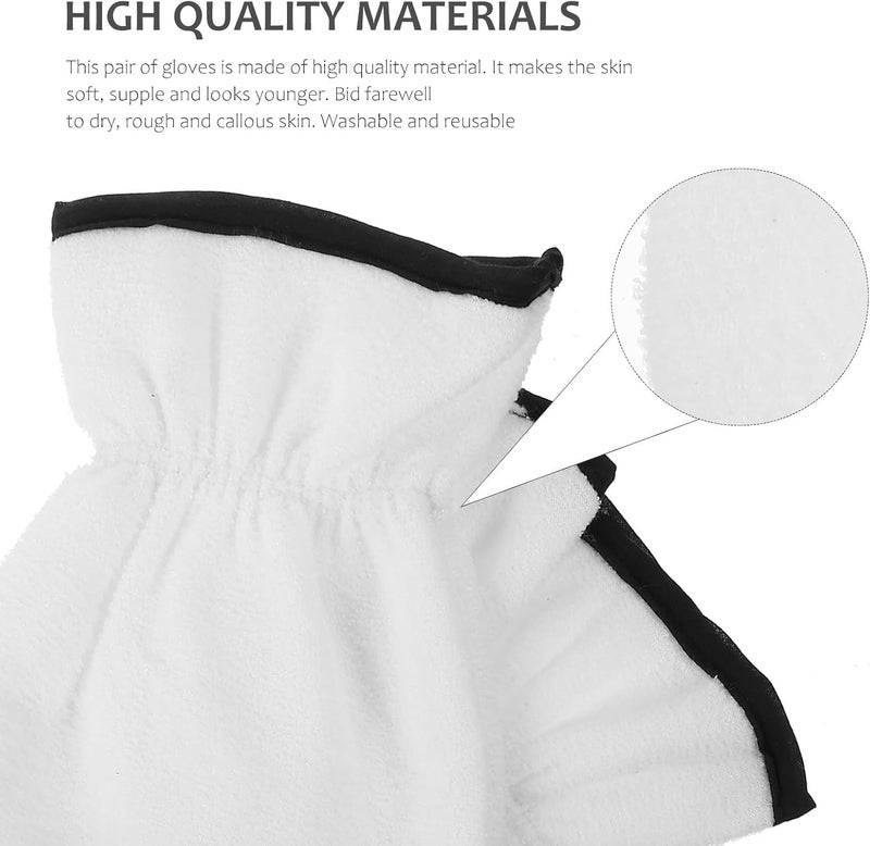 Spa Gloves 1 Pair White Paraffin Wax Therapy Moisturizing Gloves for Dry Hands Skin Care and Dead Skin Exfoliation Hand Treatment - Image 3