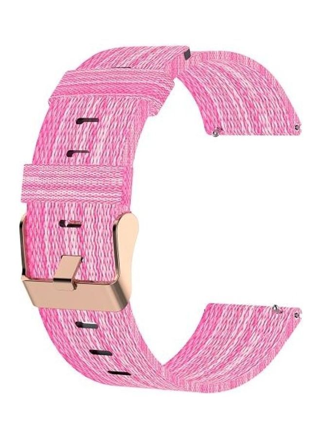 NIBEMINENT Nylon Strap For Garmin Vivoactive 3 ( Pink - Image 2