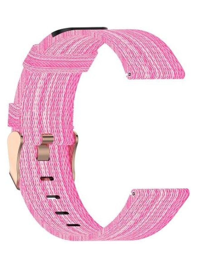 NIBEMINENT Nylon Strap For Garmin Vivoactive 3 ( Pink - Image 1