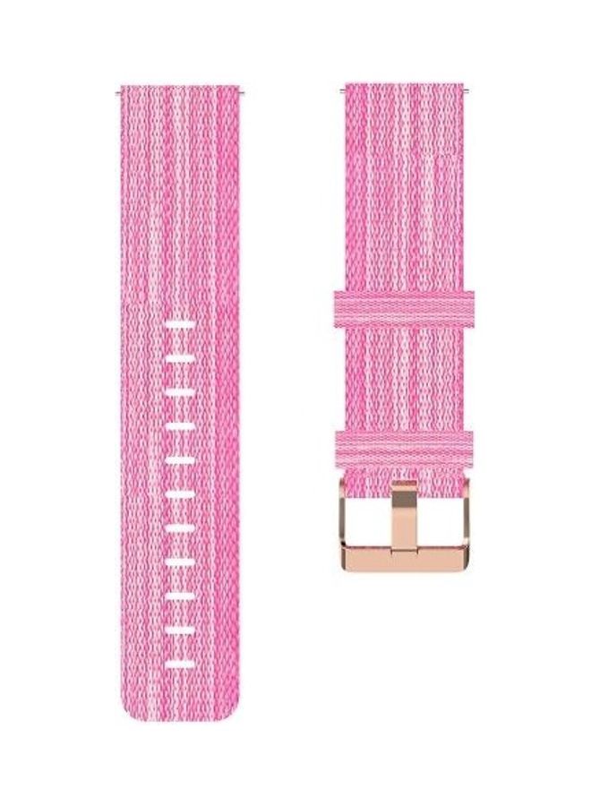 NIBEMINENT Nylon Strap For Garmin Vivoactive 3 ( Pink - Image 3