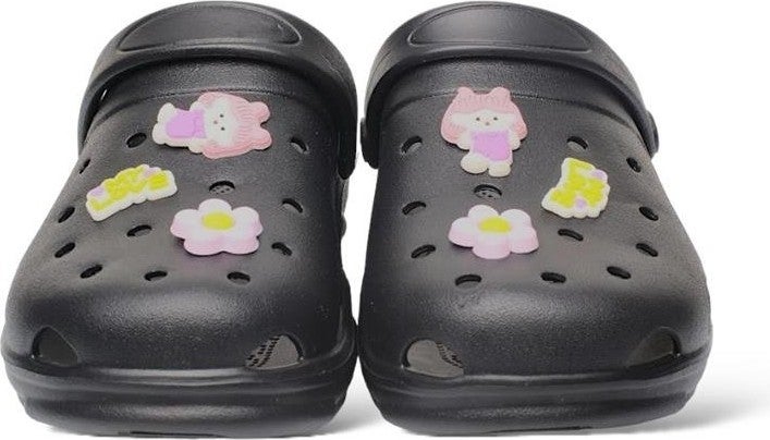 Liger Non-Slip Sole Sea Beach Pool Kids Slippers Black  - Image 5