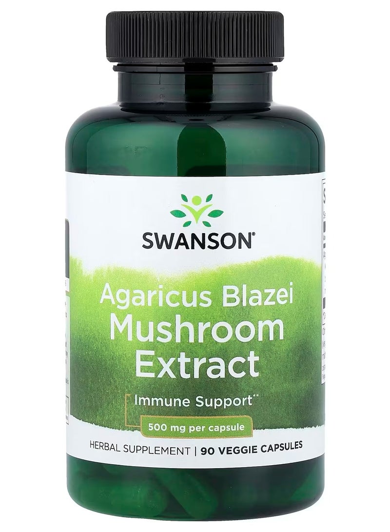 SWANSON Swanson, Agaricus Blazei Mushroom Extract, 500 mg, 90 Veggie Caps