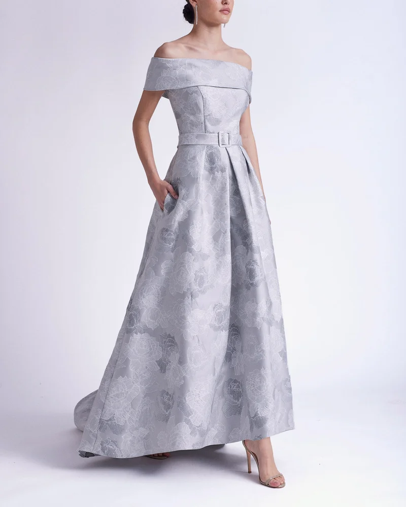روسا كلارا 7U193 DR BROC PRINT SILVER*
