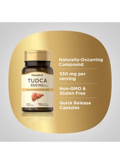 Piping Rock Tudca 550Mg  70 Capsules  Tauroursodeoxycholic Acid  Liver Supplement  Nongmo Gluten Free  - Image 4