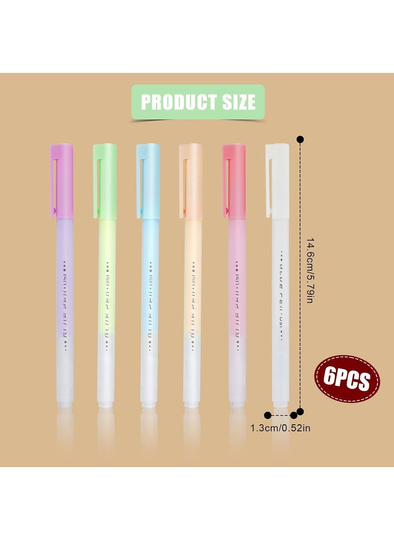 VENTWILLA VENTWILLA Quickdry glue pen for scrapbooking compatible with multicolor adhesive glue pens Glue Pens for Making Papercrafts and DIY Drawings 6 Colours  - Image 4