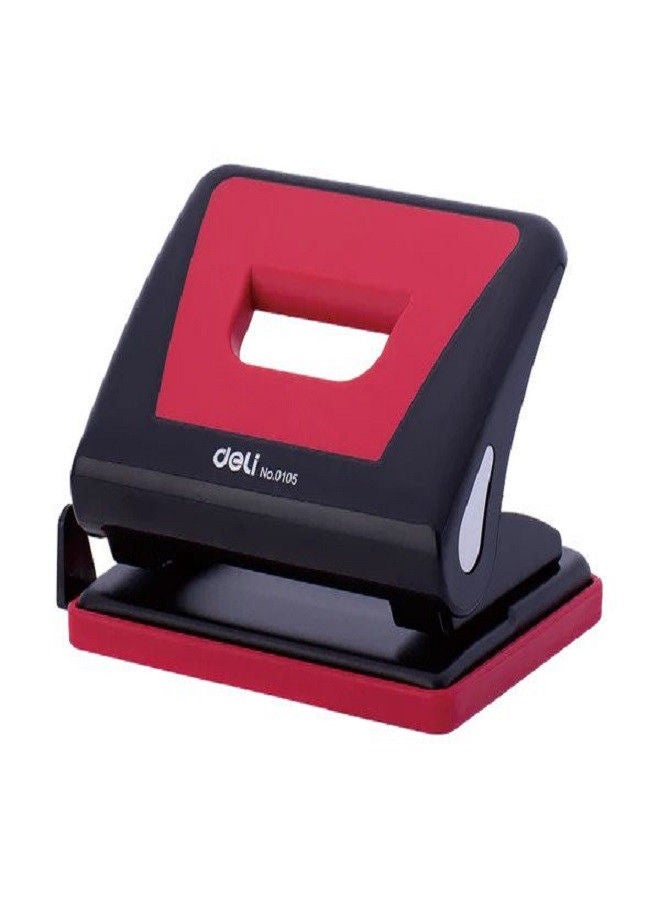 Deli TWO HOLE PUNCH (15 SHEETS) S0FT GRIP  RULER