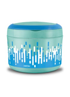 Milton Big Bite Insulated Inner Stainless Steel Lunch Box With Additional Plate And Handle 900 ml Blue