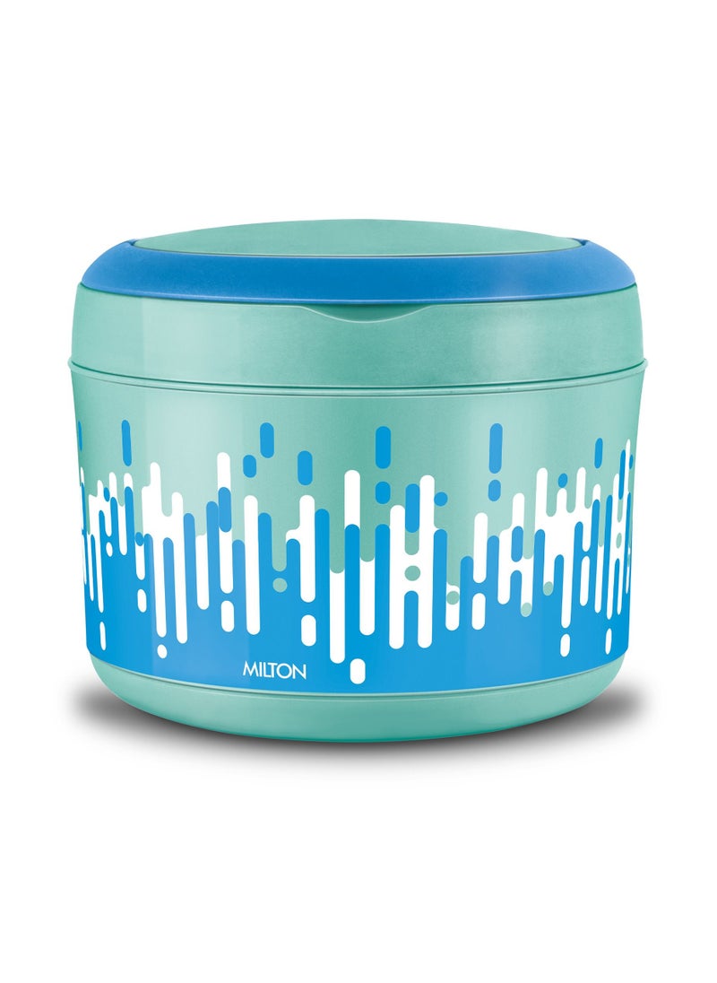 Milton - Milton Big Bite Insulated Inner Stainless Steel Lunch Box With Additional Plate And Handle 900 ml Blue - Image 1