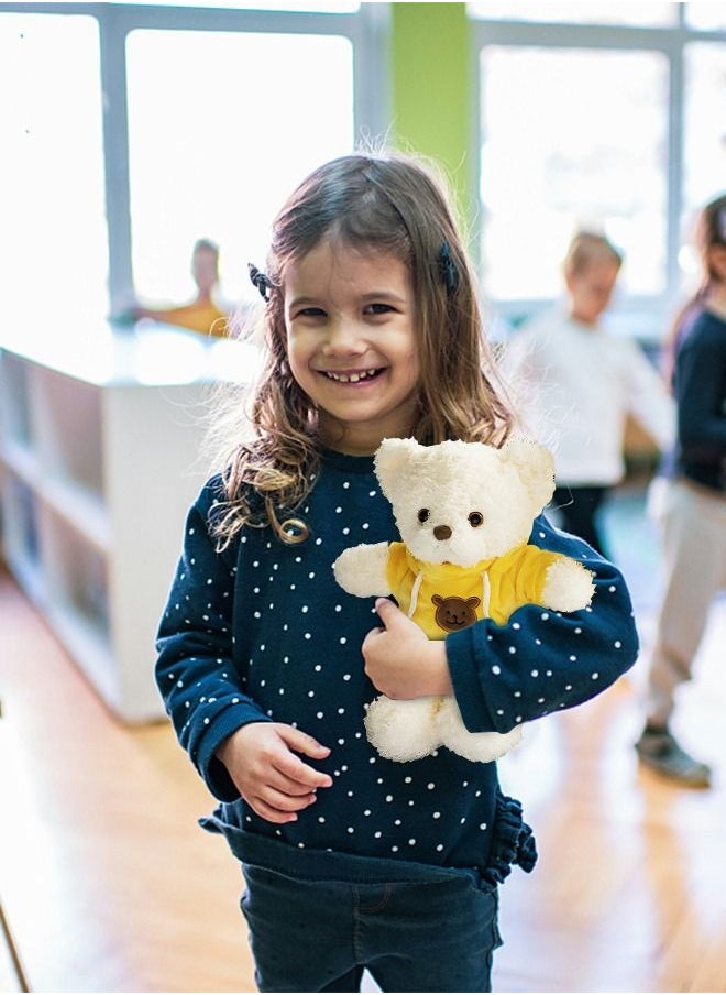 GROIC 30cm Teddy Bear Plush Toy, Labubu Doll Plush Animal Doll, Animal Plush Toy, Children's Cartoon Animal Toy Companion Doll, Bear Doll in Yellow Sweater  - Image 4