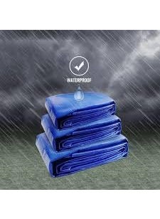 PlantaZee PlantaZee 12FT X 9FT 90 GSM Blue Tarpaulin Tirpal Tadpatri Tharpai Thadika Extra Strong 100 Waterproof Technology1 No  - Image 3