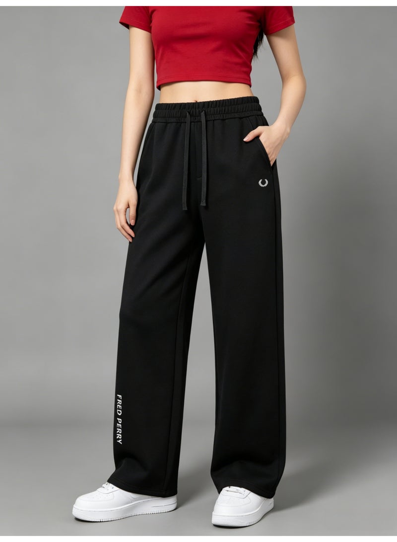 Fred Perry wheat ear stereo LOGO straight wide-leg pants for men and women with loose casual drape sweatpants. - Image 5