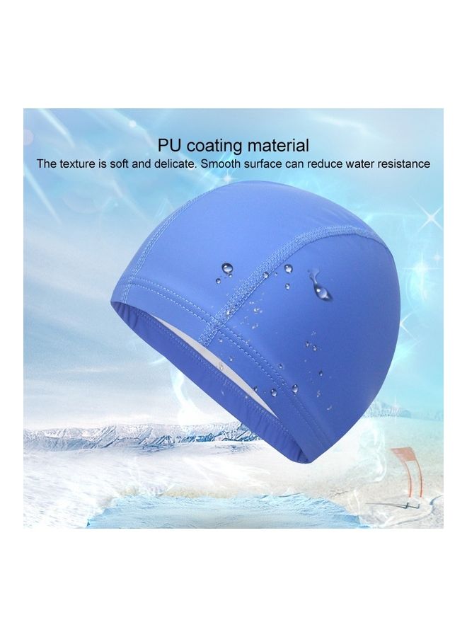 NIBEMINENT Waterproof PU Coating Stretchy Swimming Cap 26x16cm - Image 4
