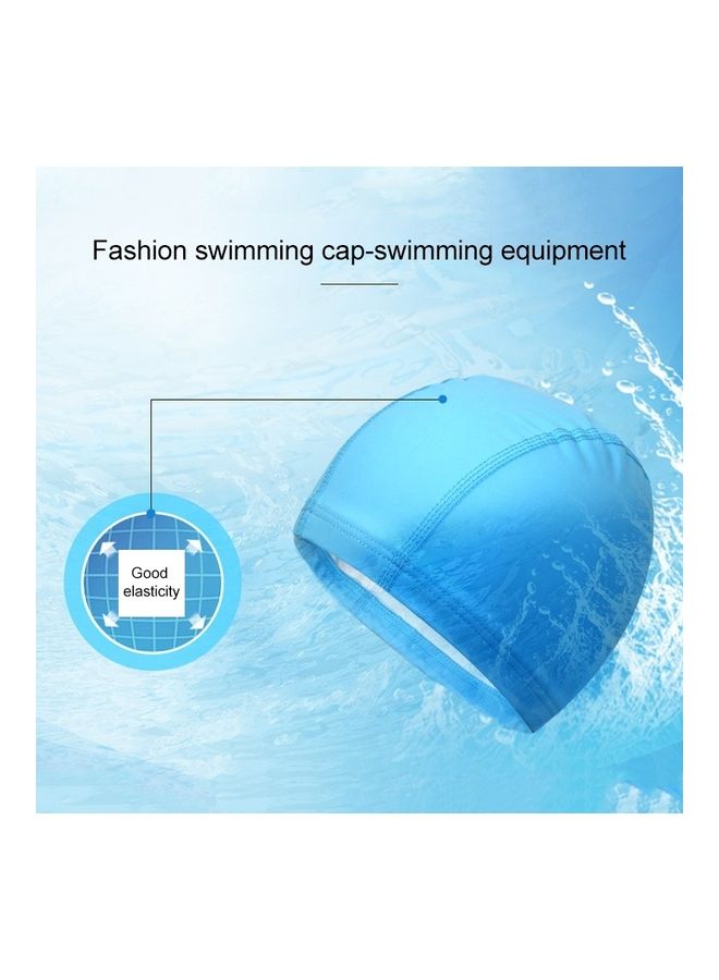 NIBEMINENT Waterproof PU Coating Stretchy Swimming Cap 26x16cm - Image 5