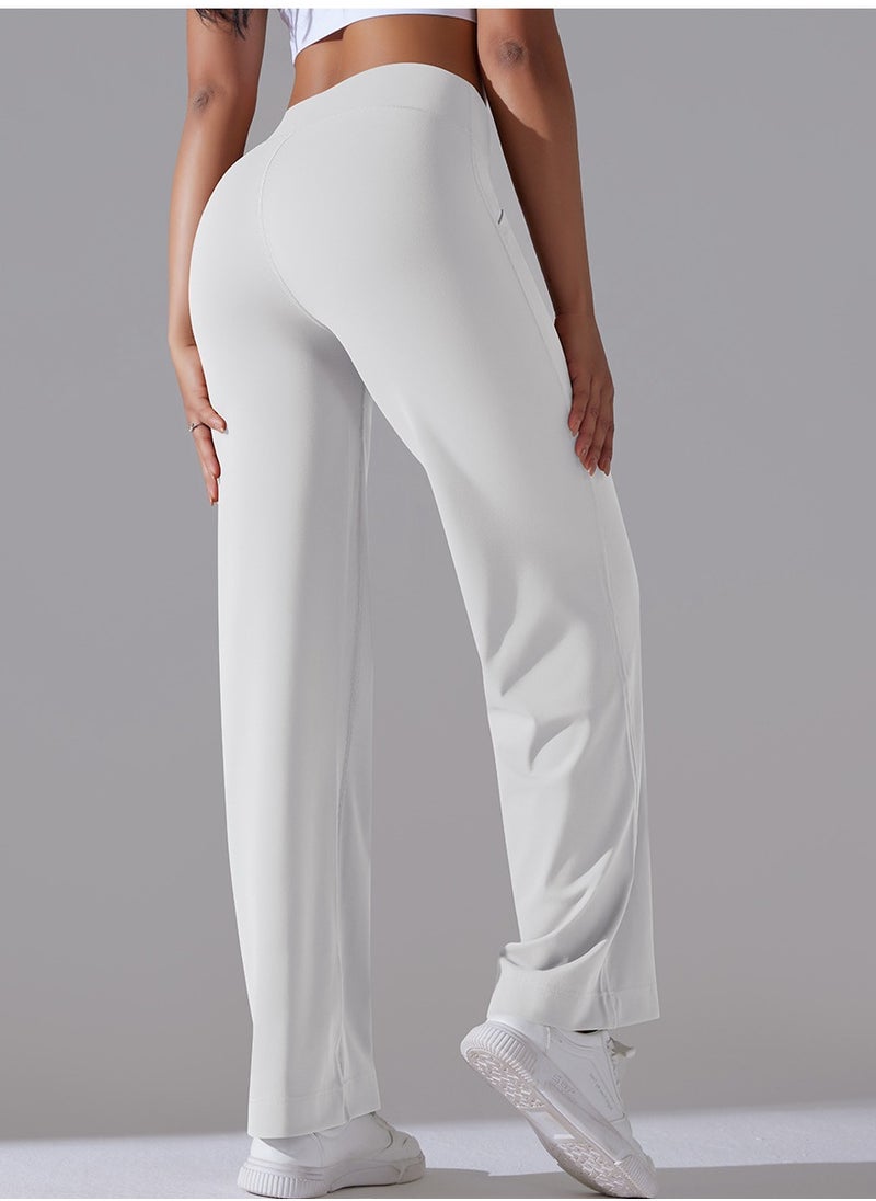 RedMapleTEK Breathable Loose Fit High Waist Pocket Nine Points Casual Jogging Yoga Pants 2 Pieces  - Image 2