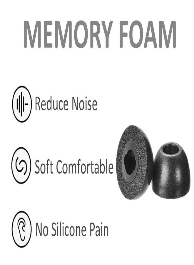 A-Focus QuietComfort Earbuds II Case Ear Tips Kit, Silicone Soft Cover 3 Pairs Comfortable Memory Foam EarTips with Keychain Set Compatible with Bose quietcomfort Earbuds ii Black - Image 4