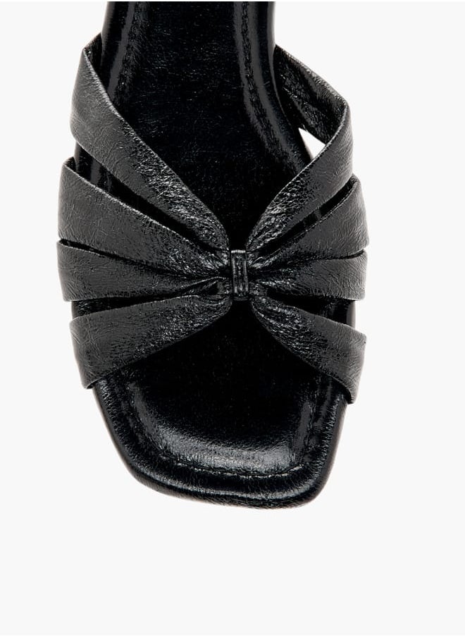 Celeste Women's Metallic Slip-On Flat Sandals  - Image 3