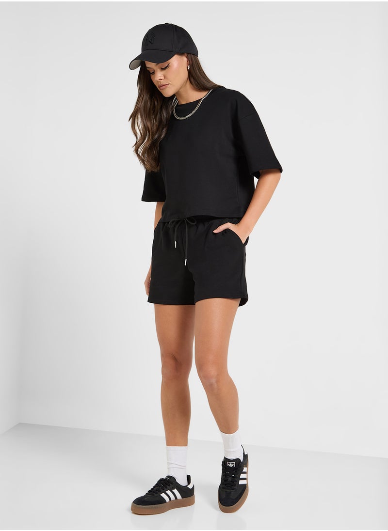 Ginger Basics Oversize T-Shirt & Sweatshort Set  - Image 5