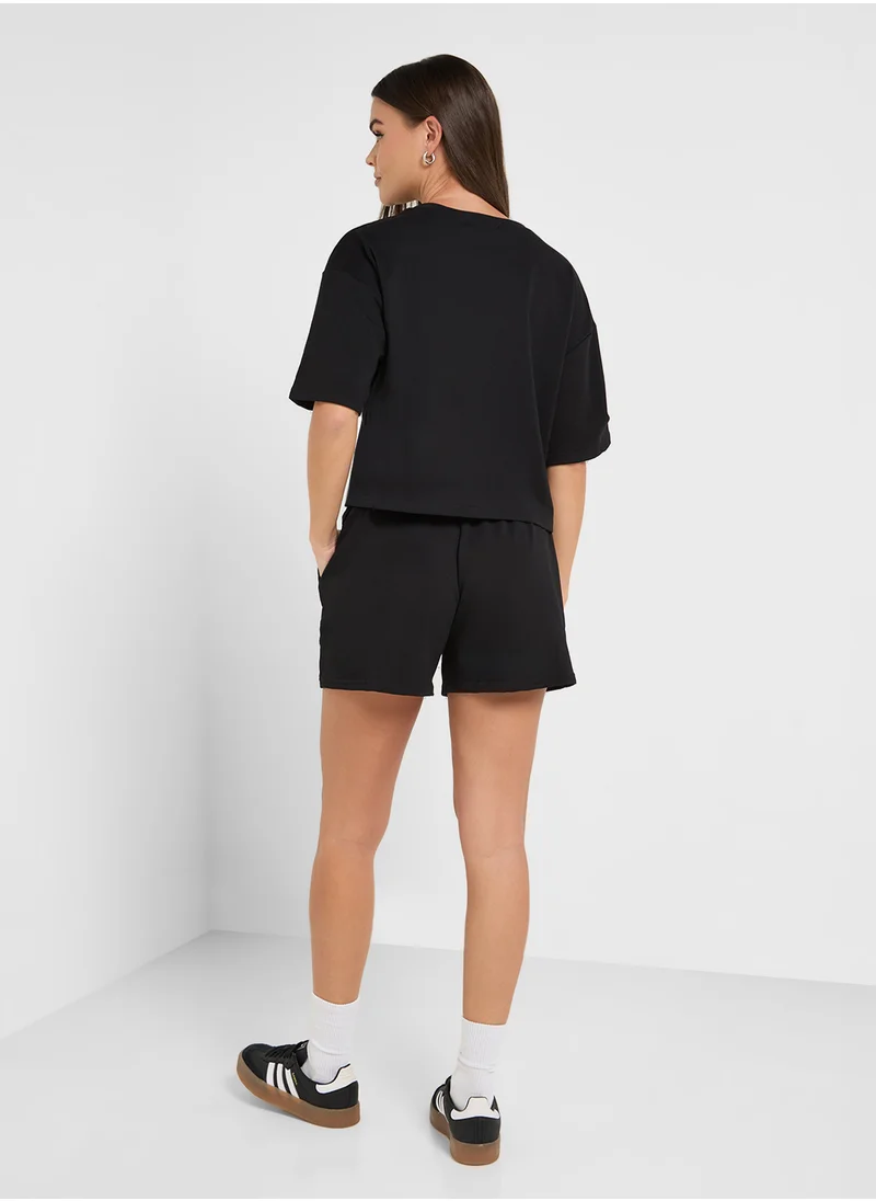 Ginger Basics Oversize T-Shirt & Sweatshort Set