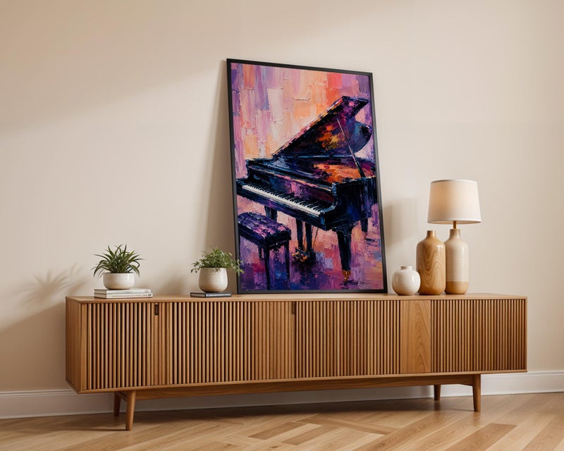 TNESSENTIAL Piano Keys Poster, Classical Music Wall Art, Vintage Piano Print, Elegant Instrument Photography, Music Room Decor, Minimalist Artwork - Image 3