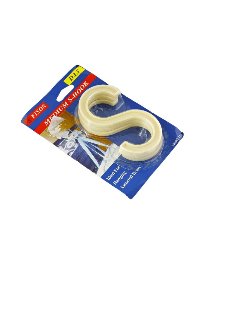 Medium Plastic S-hook - 1236, Beige - pzsku/ZD82706C6FECBD602F04FZ/45/_/1660303513/ed9e22c4-499d-4143-97e9-6e62af9c77d2