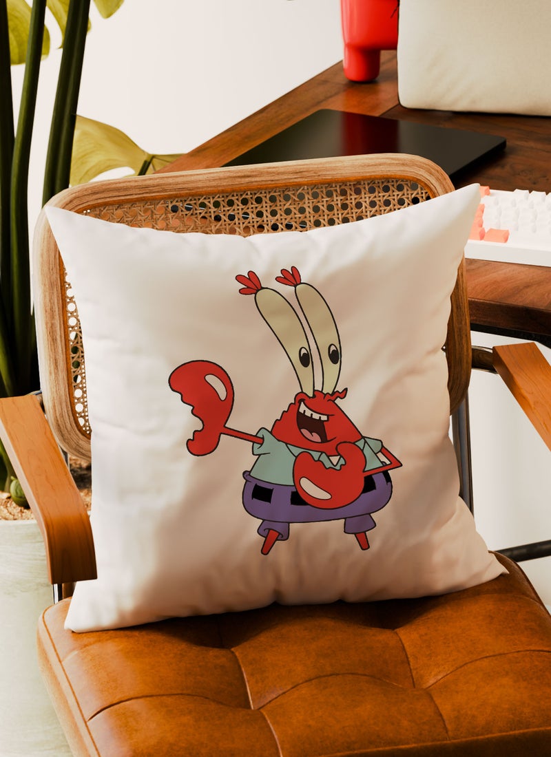 LOUD UNIVERSE Decorative Cushion Funny Mr. Krab From Spongebob Couch Cushion - Image 3