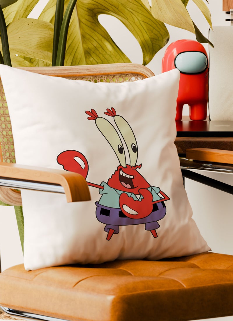 LOUD UNIVERSE Decorative Cushion Funny Mr. Krab From Spongebob Couch Cushion - Image 4