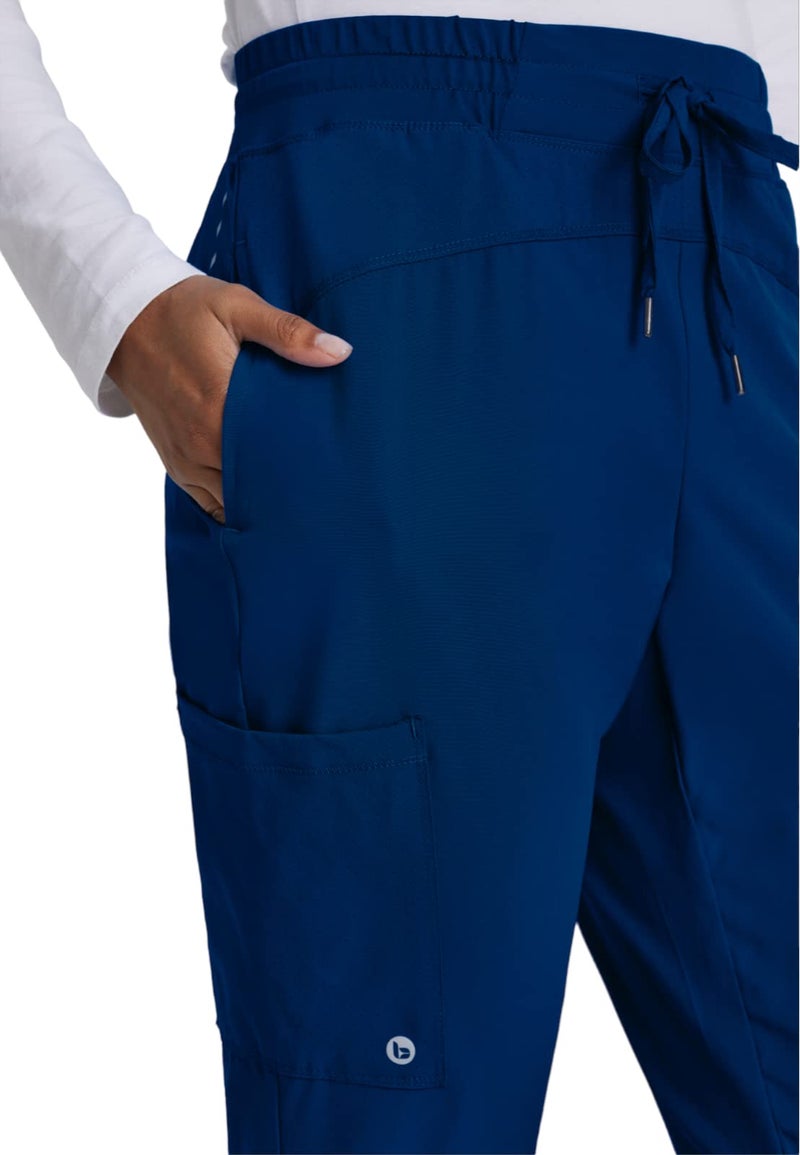 BARCO One Boost Classic Fit Scrub Jogger for Women – Indigo, 3-Pocket Mid-Rise Pants w/ 360 Spandex Stretch, Moisture Wicking, Anti-Static and Quick-Shed – XL, Regular Fit - Image 5