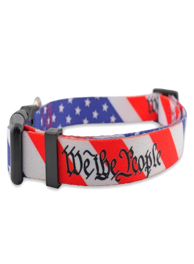 PinMaze We The People Dog Collar - 4th of July Independence Day United States Constitution for Dogs Cats (Medium) - Image 1