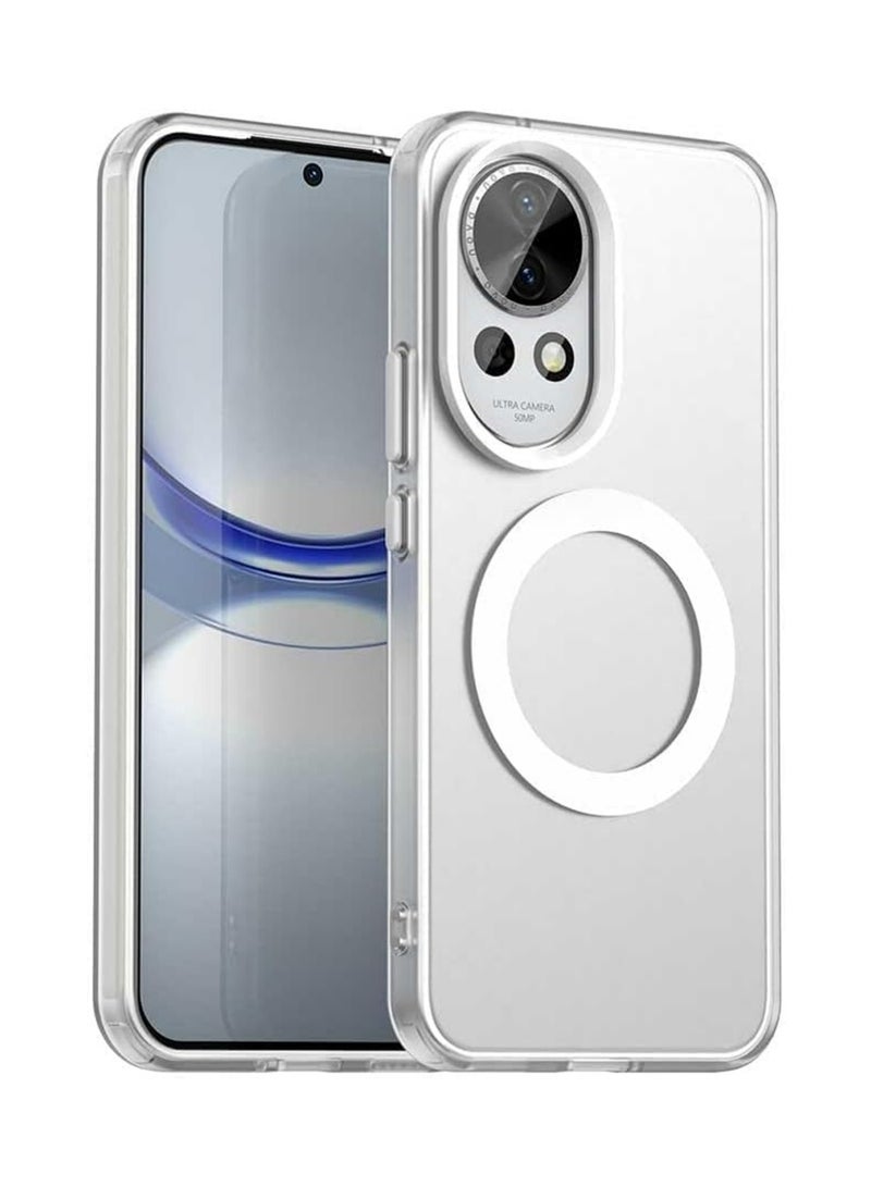 X-level Case for Huawei Nova 13 5G Cover with Wireless Charging, Four Corner Airbag Anti Drop Clear Shell Cover for Huawei Nova 13  (White)  - Image 1