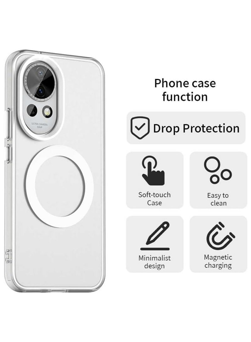 X-level Case for Huawei Nova 13 5G Cover with Wireless Charging, Four Corner Airbag Anti Drop Clear Shell Cover for Huawei Nova 13  (White)  - Image 4