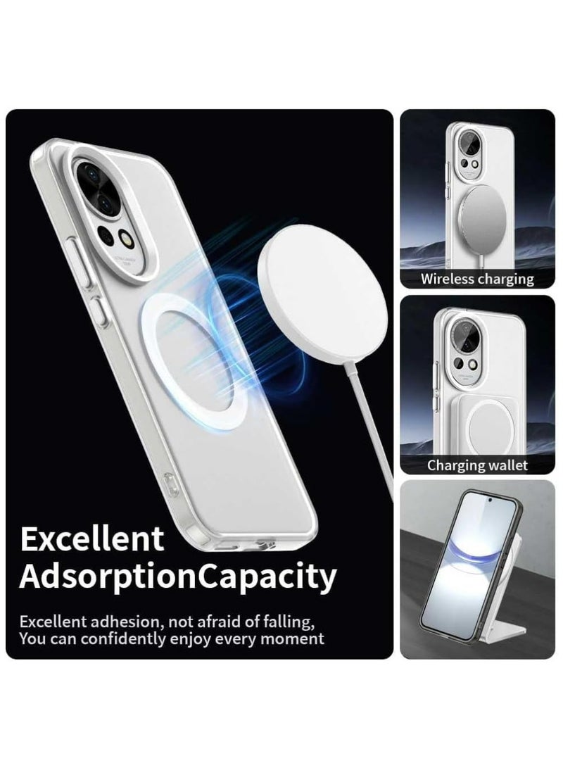 X-level Case for Huawei Nova 13 5G Cover with Wireless Charging, Four Corner Airbag Anti Drop Clear Shell Cover for Huawei Nova 13  (White)  - Image 3