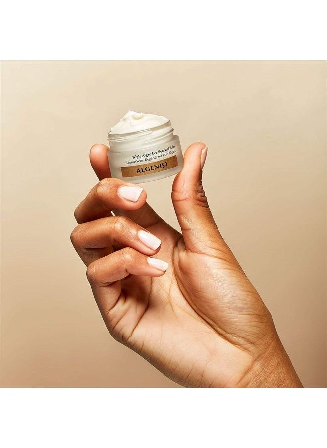 Algenist - Triple Algae Eye Renewal Balm - Firming + Smoothing Cream with Alguronic Acid to Help Reduce the Appearance of Dark Circles, Bags, Puffiness, Fine Lines + Wrinkles (15ml) - Image 1