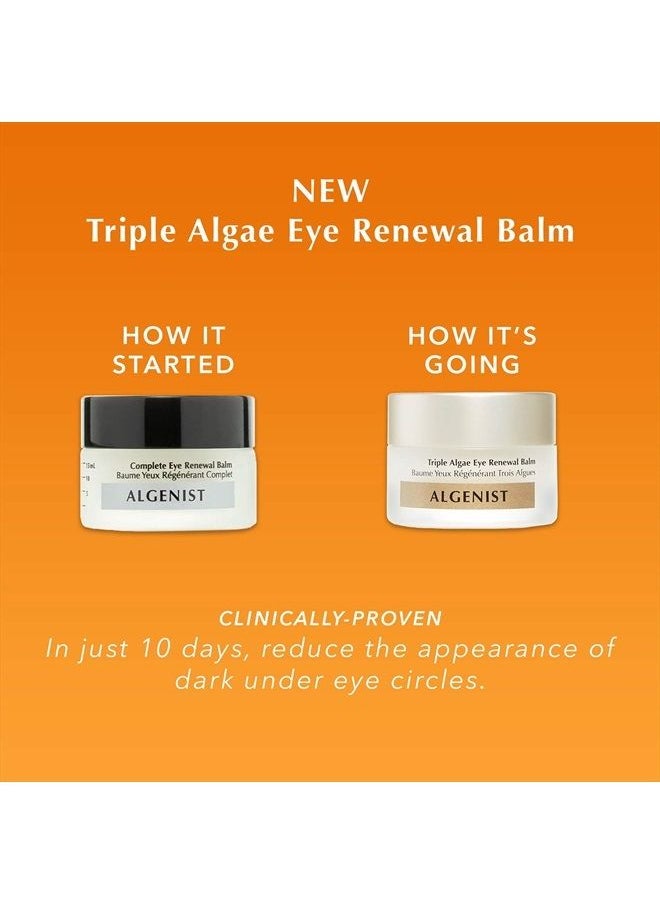 Algenist Triple Algae Eye Renewal Balm - Firming + Smoothing Cream with Alguronic Acid to Help Reduce the Appearance of Dark Circles, Bags, Puffiness, Fine Lines + Wrinkles (15ml)  - Image 2