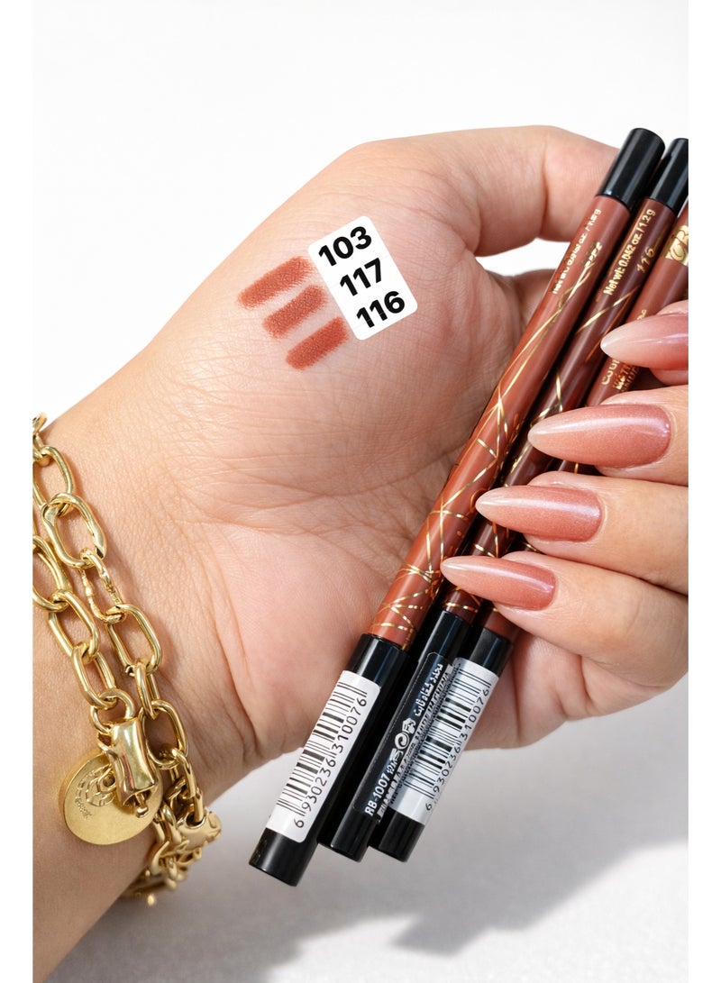 روز بيري قلم تحديد الشفاه المقاوم للماء – درجة 116 - Image 2