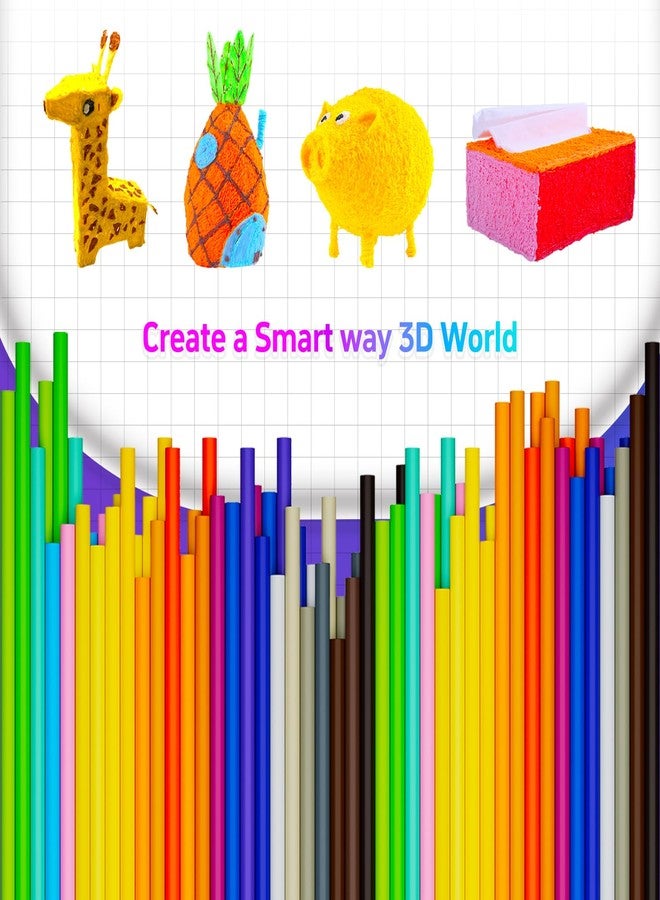 Topus 150Pcs 3D Pen Filament Refills Compatible with 3Doodler Start+ Pen, 25 Colors 3D Filament Bundle, 3D Pen Refill Sticks with 15cm x 6Pcs Per Color, Low Print Temperature PCL Filament 2.5mm Thick - Image 4