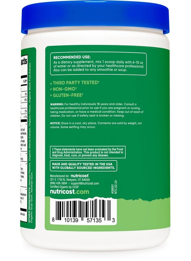 Nutricost Organic Super Greens Powder (30 Servings) - Superfood Supplement Drink Mix (30 Servings, No Flavor Added) - Image 4
