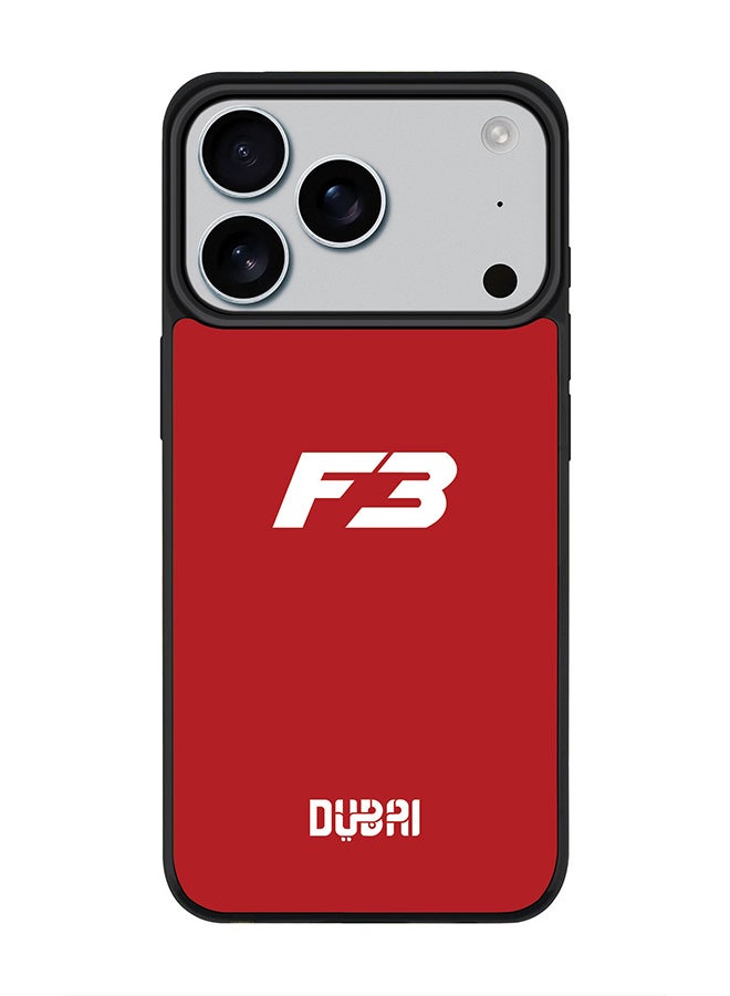 Stylizedd iPhone 17 Pro Case, [Compatible with MagSafe] Slim Magnetic cover Phone Case iPhone 17 Pro - Faz3 Dubai Red - Image 1
