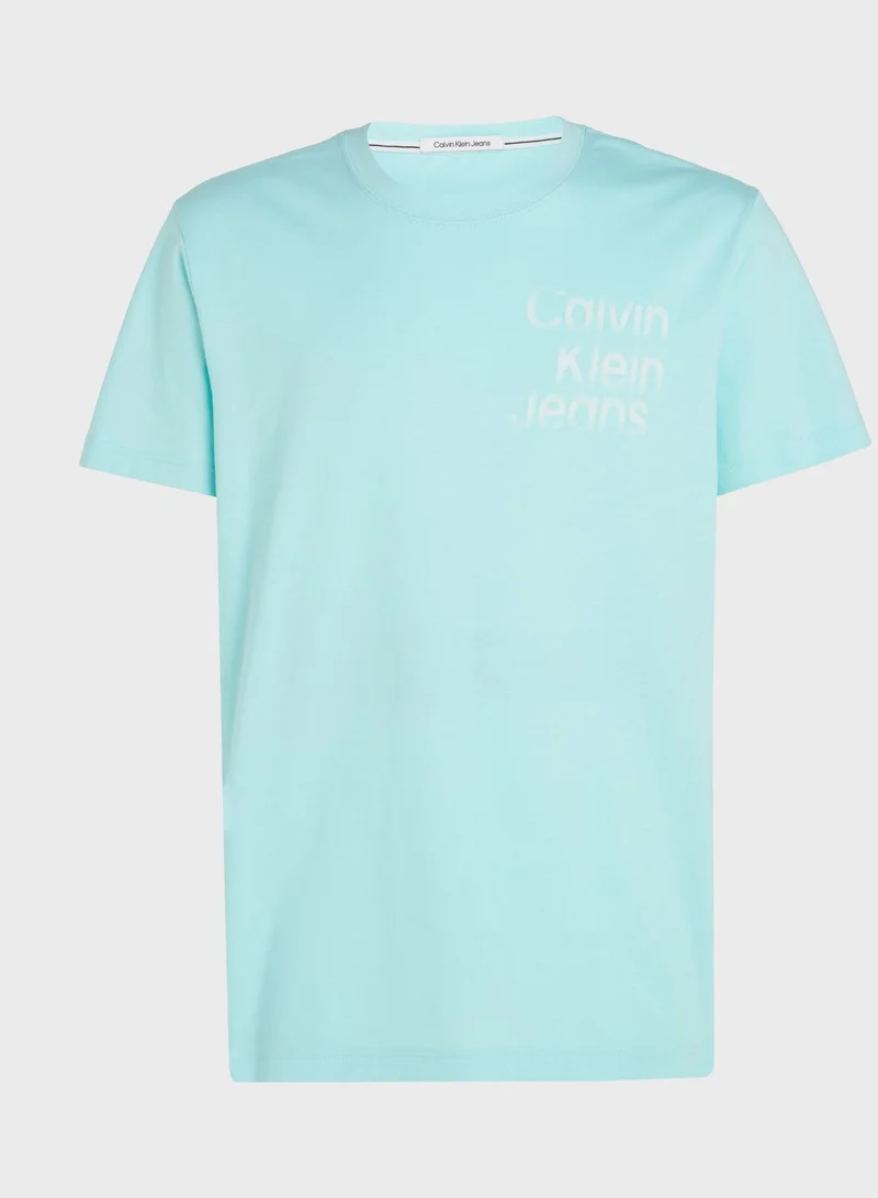 Calvin Klein Jeans Logo Crew Neck T-Shirt