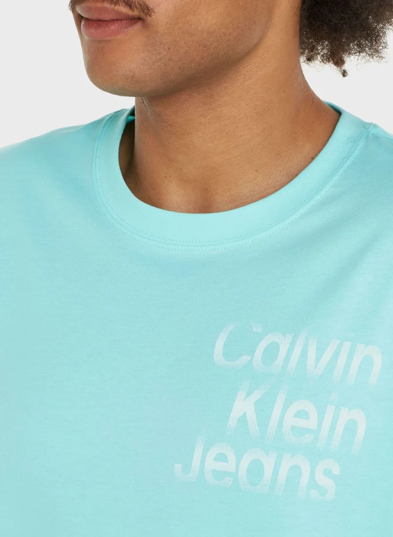 Calvin Klein Jeans Logo Crew Neck T-Shirt